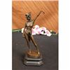 Image 2 : ORIGINAL VITALEH RED CABARET DANCER BRONZE SCULPTURE NR