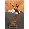 Image 3 : ORIGINAL VITALEH RED CABARET DANCER BRONZE SCULPTURE NR