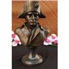 Image 1 : SOLID FRENCH OLD RARE SIGNED BRONZE NAPOLEON BONAPARTE BUST STATUE SCULPTURE