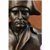 Image 2 : SOLID FRENCH OLD RARE SIGNED BRONZE NAPOLEON BONAPARTE BUST STATUE SCULPTURE