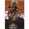 Image 5 : SOLID FRENCH OLD RARE SIGNED BRONZE NAPOLEON BONAPARTE BUST STATUE SCULPTURE