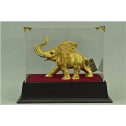 Massive Art Deco 24K Gold Bronze African Elephant Bronze Sculpture Figurine Sale