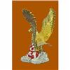 Image 4 : 4th July Memorabilia 24K Gold and Solver Plated Bronze American Eagle Gift Decor