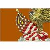 Image 6 : 4th July Memorabilia 24K Gold and Solver Plated Bronze American Eagle Gift Decor