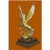 Image 3 : Art Deco 24K Gold and Silver Plated Pegasus Bronze Sculpture Statue Figurine LRG