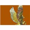 Image 5 : Art Deco 24K Gold and Silver Plated Pegasus Bronze Sculpture Statue Figurine LRG