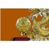 Image 5 : Hot Cast 100% Real Bronze Chinese Dragon Sign of Good Luck 24K Gold Plated Decor