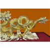 Image 6 : Hot Cast 100% Real Bronze Chinese Dragon Sign of Good Luck 24K Gold Plated Decor