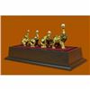 Image 2 : Collectible Bronze Statue *DEAL* African Elephants 24K Gold Plated Display Box