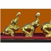 Image 6 : Collectible Bronze Statue *DEAL* African Elephants 24K Gold Plated Display Box