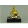 Image 1 : Vienna 24K Gold Plated Bronze figure modeled and cast Sculpture Figurine Figure