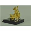 Image 3 : Vienna 24K Gold Plated Bronze figure modeled and cast Sculpture Figurine Figure