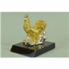 Image 1 : Collector Edition Zodiac Sign Farm Rooster 24K Gold Plated Classic Artwork Figure