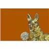 Image 4 : Chinese Zodiac Dog Sign of loyal and honest, amiable and kind 24K Gold Bronze