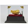 Image 1 : 24K Gold Plate Bronze Golden Pig Sign of Luck Fortune Money Sculpture Statue Art