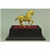 Image 4 : Chinese Tang Horse 24K Gold Plated with Glass Display Bronze Sculpture Statue