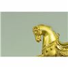 Image 5 : Chinese Tang Horse 24K Gold Plated with Glass Display Bronze Sculpture Statue