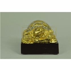 24K Gold Brass Bronze Turtle Business Card Holder Paperweight Hot Cast Decor