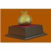 Image 4 : 24K Gold Lucky Money Bag Bronze Sculpture Statue With Glass Display Figure Deal