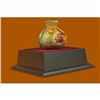 Image 5 : 24K Gold Lucky Money Bag Bronze Sculpture Statue With Glass Display Figure Deal
