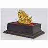 Image 3 : Mythical Art 24K Gold Plated Bronze with Ruby Chinese Dragon Symbol of Wealth NR