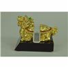 Image 2 : Dragon Tortoise 24K Gold Covered Business Card Holder Bronze Sculpture Statue