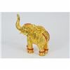Image 4 : Elephant with Trunk Up 24 Gilt 24K Bronze Sculpture Hot Cast Home Decor Gift Art