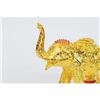 Image 5 : Elephant with Trunk Up 24 Gilt 24K Bronze Sculpture Hot Cast Home Decor Gift Art