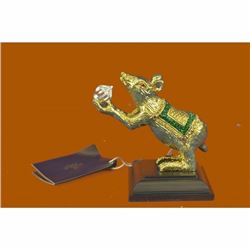 Vienna Bronze 24K Gold Plated Rat Mouse Bronze Sculpture Statue Gift Box Figure