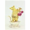 Image 4 : 24K Gold Plate Ruby Stone Rat Chinese Zodiac Sign Clever Witty Sculpture Statue