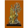Image 1 : 24K Gold Plated Bird, Rabbit, Monkey, Elephant and Tree of Life . Sculpture Gift
