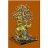 Image 2 : 24K Gold Plated Bird, Rabbit, Monkey, Elephant and Tree of Life . Sculpture Gift