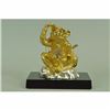 Image 1 : Hot Cast 24K Gold Plated Thinker Monkey Bronze Sculpture Statue Figurine Figure