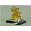 Image 2 : Hot Cast 24K Gold Plated Thinker Monkey Bronze Sculpture Statue Figurine Figure