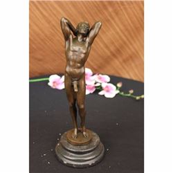 NUDE MALE STATUE MAN SCULPTURE GAY ART BRONZE STATUES FIGURINE ART FIGURE