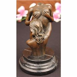 BUST OF NAKED GIRLS BRONZE SCULPTURE STATUES FIGURE