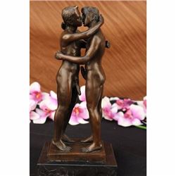 Two Gay Men Engaging in a flirtatious kiss Statue Number