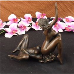 Signed And Numbered 2 pcs Erotic Girls Making Love Statue Decor