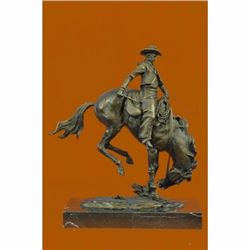 Remington Bronco Buster bronze sculpture, finest USA lost wax casting Home Decor