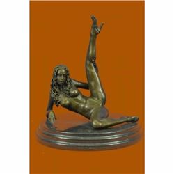Signed Original Mavchi Renowned Italian Artist Nude Naked Woman Bronze Sculpture