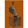 Image 2 : Handcrafted Original Thumbs Up Hand Bronze Sculpture Hot Cast Figure Figurine