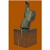 Image 3 : Handcrafted Original Thumbs Up Hand Bronze Sculpture Hot Cast Figure Figurine