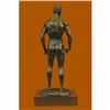 Image 3 : Signed Handcrafted Depict of Nude Gay Man Bronze Sculpture Marble Base Figurine