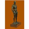 Image 4 : Signed Handcrafted Depict of Nude Gay Man Bronze Sculpture Marble Base Figurine