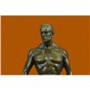 Image 5 : Signed Handcrafted Depict of Nude Gay Man Bronze Sculpture Marble Base Figurine
