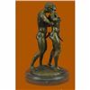 Image 2 : Signed Handcrafted Depict of Two Gay Men Bronze Sculpture Marble Base Figurine