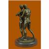 Image 3 : Signed Handcrafted Depict of Two Gay Men Bronze Sculpture Marble Base Figurine
