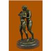 Image 4 : Signed Handcrafted Depict of Two Gay Men Bronze Sculpture Marble Base Figurine