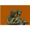 Image 5 : Signed Handcrafted Depict of Two Gay Men Bronze Sculpture Marble Base Figurine