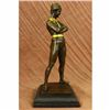 Image 1 : Hot Cast Zorro Bandit with Mask Gilt Bronze Sculpture Marble Base Figurine Decor